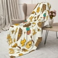 thumbnail image 3 of Sikiie Honeycomb And Honey Cozy Flannel Fleece Throw Blanket: Lightweight & Thick for All Seasons - Perfect for Women, Men, & Kids"40"x30", 3 of 6