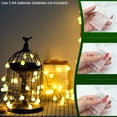 thumbnail image 2 of Gostoto 10ft 20LED 20ft 40LED Globe Ball String Lights Twinkle Lighting Christmas Lights Indoor Outdoor Decoration for Bedroom Wedding Party Xmas Tree, 2 of 5