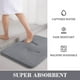 thumbnail image 5 of Juego de 5 alfombrillas de baño de espuma, alfombras de baño, juego de 5 piezas con alfombras de 42 x 38 cm, 40 x 50 cm y 40 x 60 cm, superficie antideslizante ultrasuave y altamente, 5 of 8