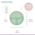 thumbnail image 4 of Melii Silicone Suction Plates for Babies & Toddlers, 2 Pack, Non-Slip Base, 4 of 6