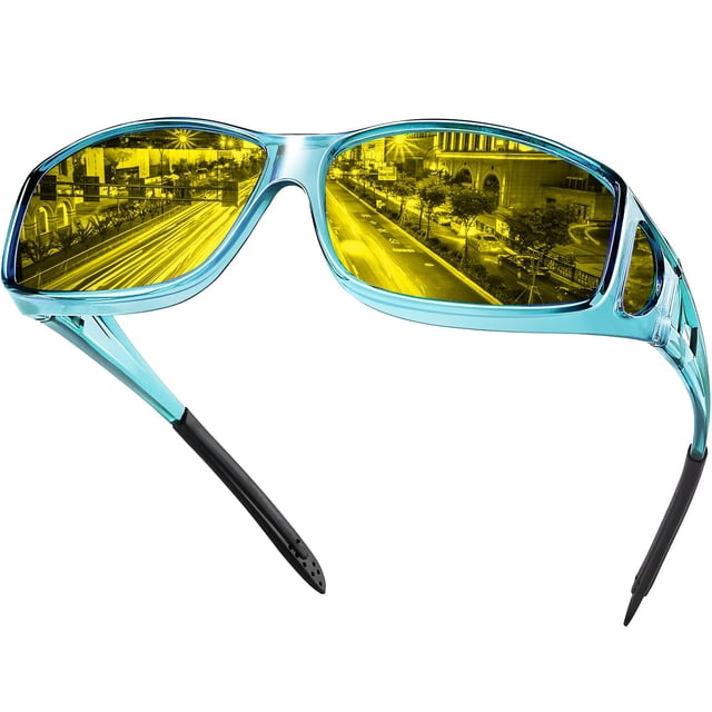 Gafas para Conducir de Noche con Ajuste Sobre Lentes, Polarizadas UV400