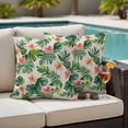 thumbnail image 5 of Monstera Flower Pillow Covers 2 Pack Floral Spring Garden Pillowcase Waterproof Outdoor Throw Pillow Cover for Patio Garden Square Cushion 20”x20”, 5 of 9
