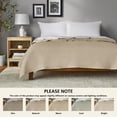 thumbnail image 4 of Mainstays Garment Washed Stripe Quilt, Full/Queen, Beige, Soft Microfiber Bedding, 4 of 8