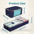 thumbnail image 4 of Clothes Storage Bag 23x17x11 inches and Under bed Storage 39 x17 x5 inches Closet Organizers Storage Bags for Clothes Blankets and Bedding 4 Pack, 4 of 9