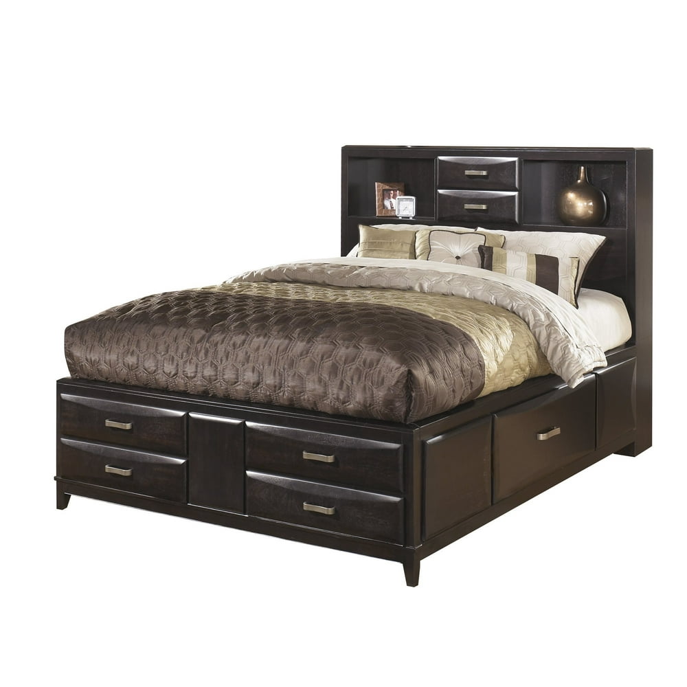Ashley Furniture Kira Queen Storage Bed Black - Walmart.com - Walmart.com