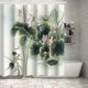 thumbnail image 3 of Cortina De Ducha Para Baño Con Estampado Abstracto De Plantas Y Flores, Cortina De Poliéster Impermeable Para Separar El Baño, Cortina De Puerta, 3 of 6