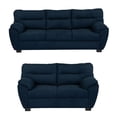 thumbnail image 1 of Sala 3-2 TRINITY Monza 2 Piezas (Sofá, Love Seat) Azul Oscuro Para Sala, 1 of 8