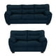 thumbnail image 1 of Sala 3-2 TRINITY Monza 2 Piezas (Sofá, Love Seat) Azul Oscuro Para Sala, 1 of 8