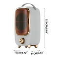 thumbnail image 2 of HIBIBUD 2026 New Desktop Mini Heater,Compact Personal Warm Fan,Silent Energy Saving Small Heater for For Home,Office,Bedroom,Dorm Workspace,Study Table,Countertop,Nightstand, 2 of 7