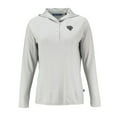 thumbnail image 2 of Women's Cutter & Buck Gray Jacksonville Jaguars Coastline Epic Comfort Eco Recycled Long Sleeve Hoodie T-Shirt, 2 of 3