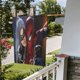 thumbnail image 5 of Bandera de jardín de temporada de Spider-Man, bandera de doble cara, bandera navideña para decoración navideña al aire libre., 5 of 8