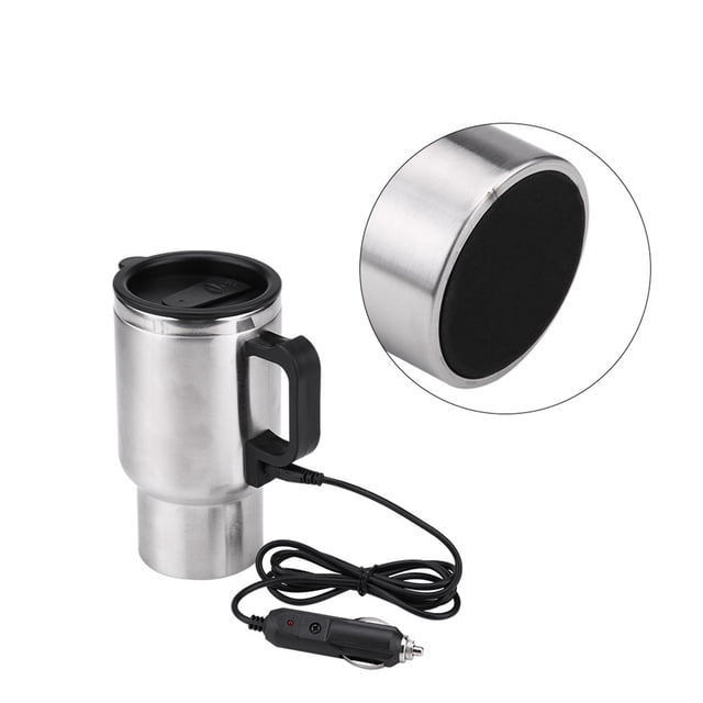 Taza de café eléctrica, 12 V, 450 ml, tetera eléctrica para coche, taza eléctrica para coche, tecnología de vanguardia