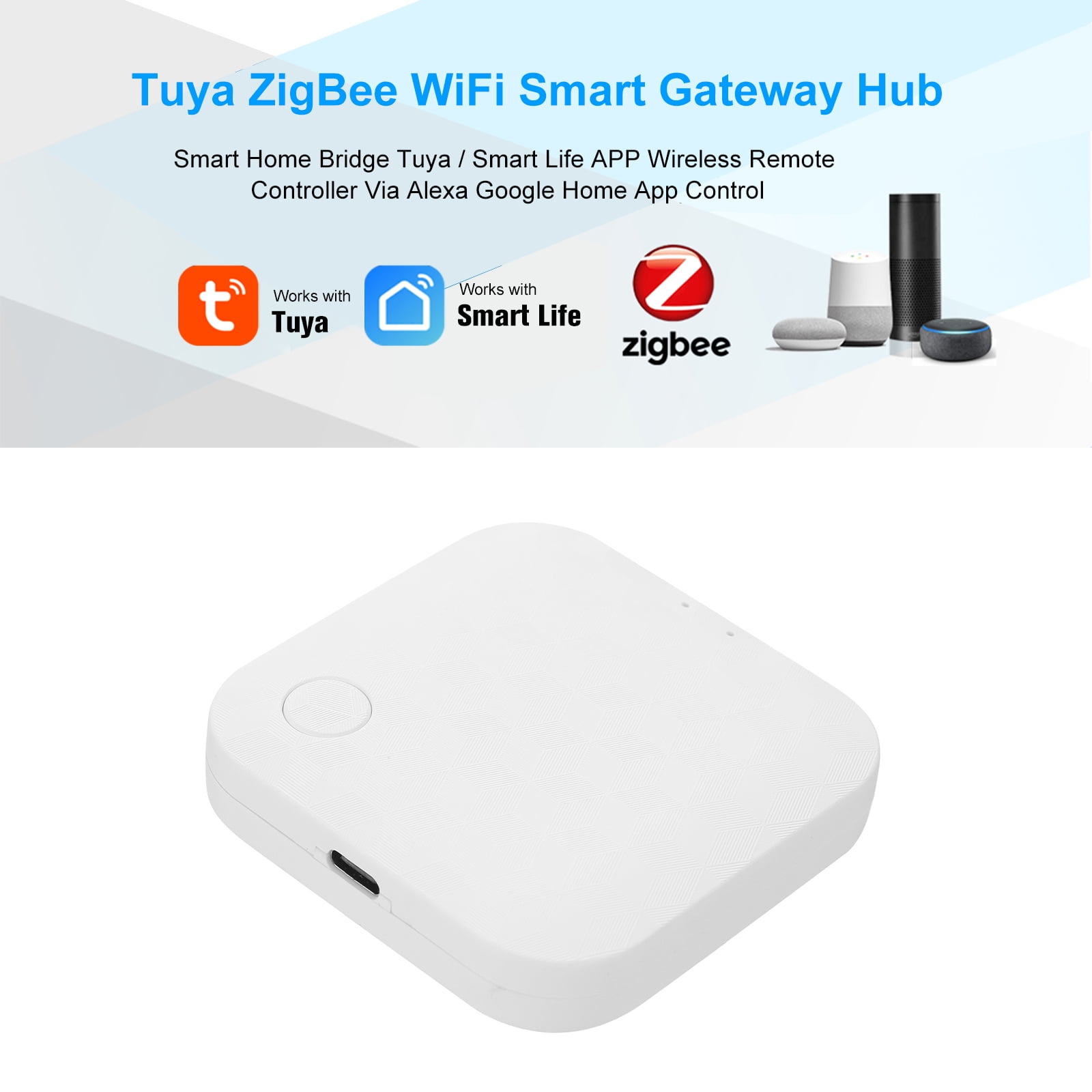 【En stock】 Tuya Zigbee Bridge Smart Home Zigbee Gateway Hub Control re 