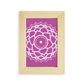 thumbnail image 1 of Marco de madera Unbranded Totem del patron de flor de geometría 5x7 pulgadas, 1 of 4
