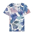 thumbnail image 5 of Womens 2026 Summer Vacation Fashion Womens Tops Short Sleeve Loose Fit Blouses For Women Casual Black V Neck T Shirts For Women Cotton, 5 of 6