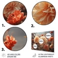 thumbnail image 3 of Designart "Yellow Chrysanthemums landscape Sunrise II" Floral Metal Art Living Room, 3 of 5