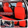 thumbnail image 5 of 2017 for SUBARU FORESTER Seat Cover, Waterproof PU Leather Full Set of 5 Seats Wear Resistance Suitable for All Seasons, Red Car Seat Covers, Pet Car Seat Covers, 5 of 9