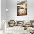 thumbnail image 3 of Designart Drought Land with Cloudy Sunset - Landscape Printed Throw Pillow - 12x20, 3 of 5