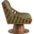 thumbnail image 4 of Meridian Furniture Millwin Olive Vegan Leather Swivel Accent Chair, 4 of 8