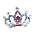 thumbnail image 2 of Jiaroswwei Cute Kids Girls Rhinestone Princess Crown Hair Comb Hairpin Birthday Party Tiara, 2 of 8