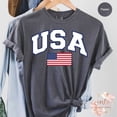 thumbnail image 4 of USA Flag T-shirt, USA Shirt, America Shirt, 4th of July Shirt, American Flag Shirt, Camping USA Flag Shirt, 4 of 4