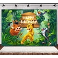 thumbnail image 3 of Decoración para fiesta de cumpleaños de El Rey León de Disney, vajilla de Simba, mantel, fondo, vaso de papel, plato, globo, suministros para baby shower, 3 of 4