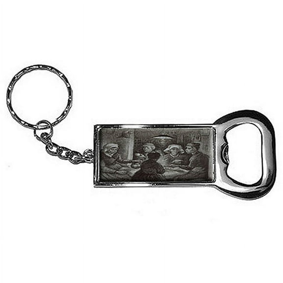 Potato Eaters By Vincent Van Gogh Keychain Key Chain Ring Bottle Bottlecap Opener
