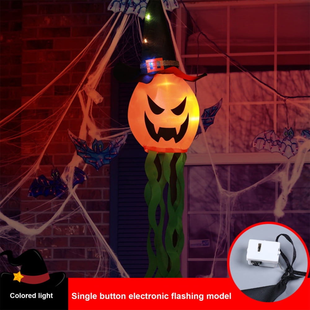Halloween Pumpkin Wizard Hat Hanging Lantern Creative Spooky Funny