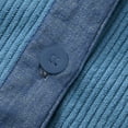 thumbnail image 4 of YOZGXEG Blouses For Women Dressy Casual Women Casual Corduroy Denim Patchwork Jacket Long Sleeve Turndown Collar Distressed Jean Coat Blue S-Xxl, 4 of 6