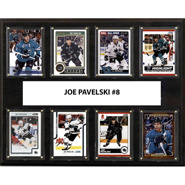 Placa C&I Collectables Joe Pavelski 8 Cartas 30x38 cm