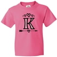 thumbnail image 3 of Inktastic Letter K Monogram Tribal Arrow Youth T-Shirt, 3 of 5