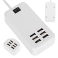 thumbnail image 4 of 6 Port Charger Adapter High Temperature Resistant Better Working Performance USB Desktop For Home Mobile Phones Camera Office US Plug, 4 of 8