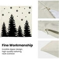 thumbnail image 6 of Christmas Pillow Covers 16x16 Inch Set of 2 Cream Black Christmas Tree Snowflakes Decor Throw Pillows Winter Xmas Holiday Outdoor Cushion Cases for Couch Bed Decorations, 6 of 6