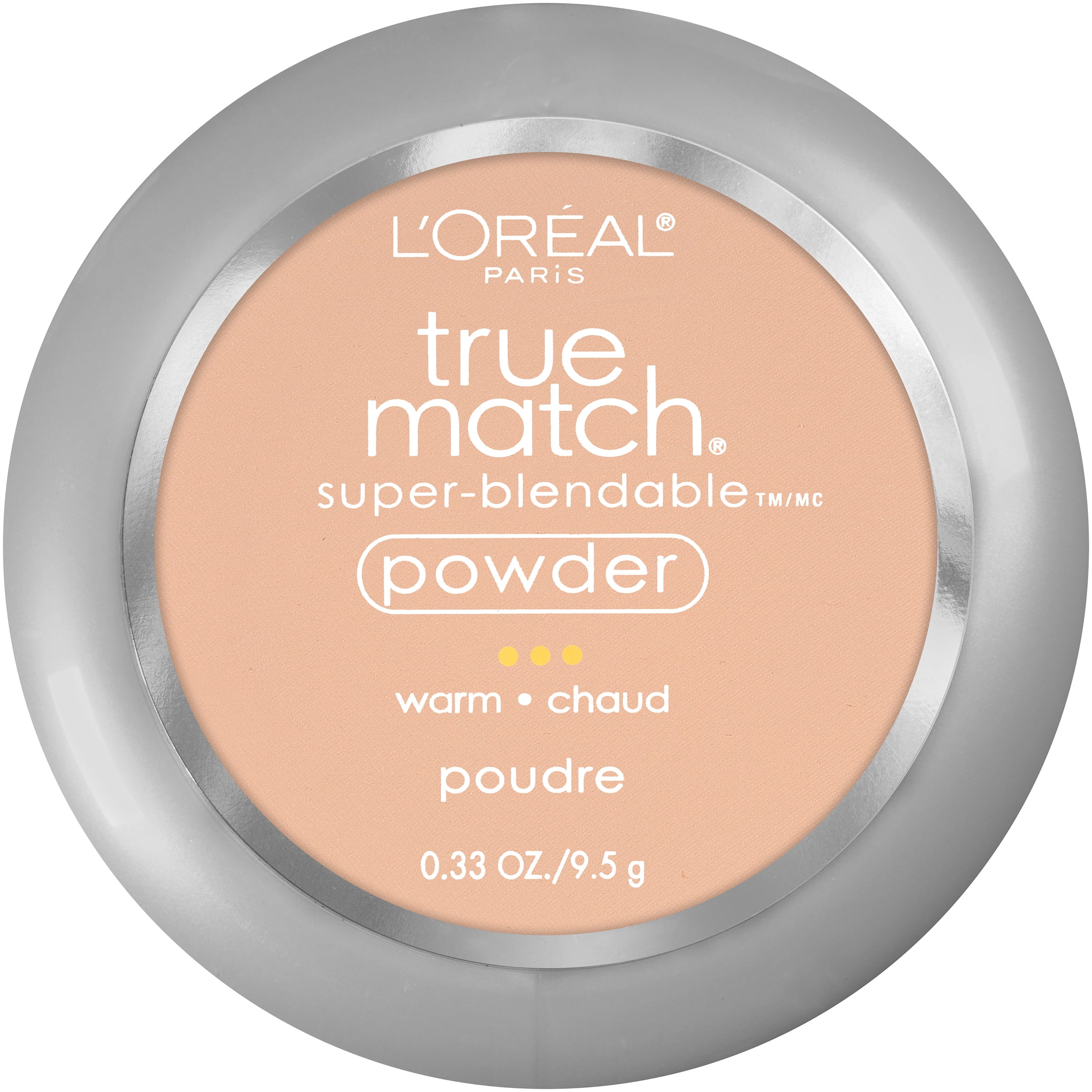 L'Oreal Paris True Match Super-Blendable Oil Free Makeup Powder, Nude Beige, 0.33 oz.