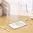 thumbnail image 4 of Folding Standing Up Acrylic Clipboard with Pen Clip Letter Size Paper Document Portable Writing Board For Office, 4 of 18