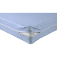 thumbnail image 5 of 100% Egyptian Cotton L Shape Zipper Mattress Cover, 800 TC, 8 Inch Deep Pocket Cal King Size (72x84), Stripe Light Blue, 5 of 6