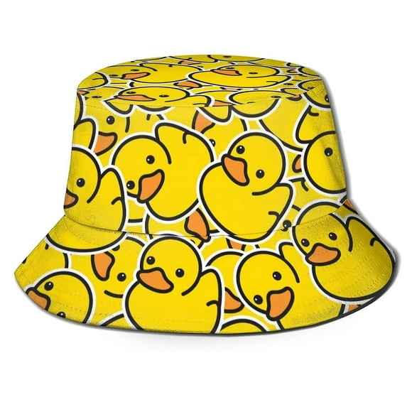 Bucket Hat Fashion Sun Hat Foldable Outdoor Bucket Hat Women And Men Duck Pattern Starlight