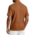 thumbnail image 6 of Hearthz Mens Big and Tall Polo Shirts Moisture Wicking Men Short Sleeve Shirt Casual Summer Shirt Soft Breathable Golf Polos for Men Brown L, 6 of 9