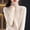 Beige, variant on High Neck Top,long Sleeve Sweaters for Women Business Casual Tops Lightweight Tops Vintage Sweater Cozy Sweaters Teacher Outfits Basic Tops for Woman Sweaters for Women Trendy,Pink,M