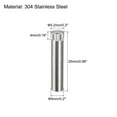 thumbnail image 2 of 5x25mm 304 Stainless Steel Dowel Pins, 5 Pack Knurled Head Flat End Dowel Pin, 2 of 6