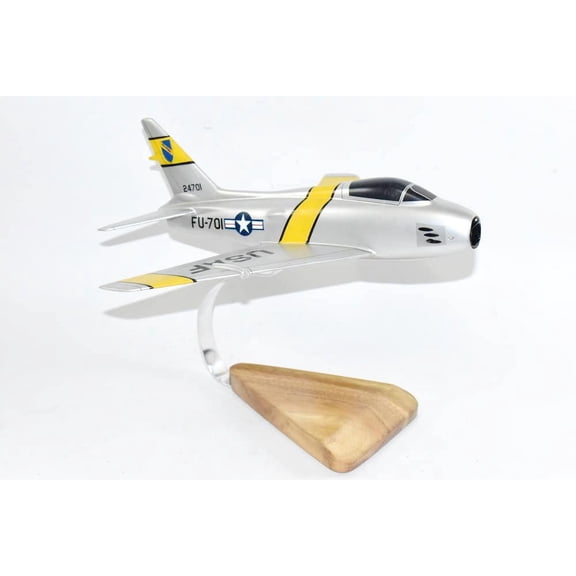 North American F-86 Sabre Model, Mahogany,  1/36th (13") Scale