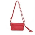 thumbnail image 2 of The Anita Women Wristlet Multi Functional Crossbody Soft Vegan Leather Bag by Ampere Creations - Red, 2 of 5