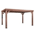 thumbnail image 2 of Backyard Discovery Brockton 14'x10' Modern Cedar Wood Outdoor Patio Pergola Kit, PowerPort, 2 of 8