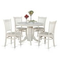 thumbnail image 2 of East West Furniture Shelton 5-piece Wood Kitchen Set in Linen White, 2 of 6