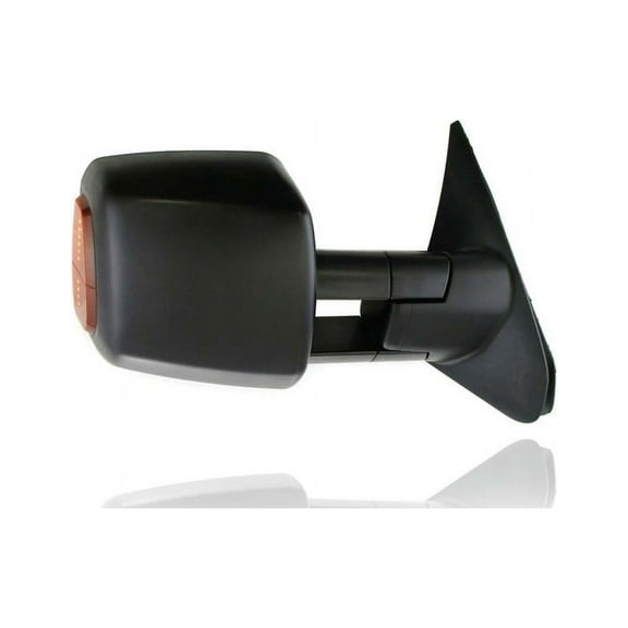 Door Mirror - Compatible/Replacement for '07-13 Toyota Tundra Base/Sr5 - Powered, Heated, With Signal Lamp, Textured, Dual-Arm Extendable - Right Hand - Passenger - 879100C221
