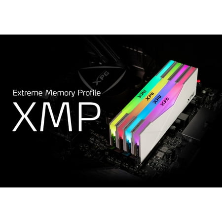 ADATA - XPG SPECTRIX  AX4U32008G16A-DW50 D50 16GB 2x8GB 3.2GHz CL16 RGB Desktop Memory - White