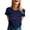 Navy-b, variant on MuXiKeJi Clothes Women's America 250 Printed Casual T-Shirt United States 250Th Anniversary Patriotic Tee