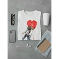 thumbnail image 3 of Smartprints Mens Graphic Tee - Artist Boy Painting Red Heart - Regular Fit 100% Cotton, 3 of 4