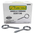 thumbnail image 1 of Armella Cerrada Galvanizada Lion Tools 2043 25 x 150 Caja Con 72 Piezas, 1 of 5