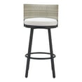 thumbnail image 3 of Midnight Wave Barstool White Barstool, Modern Style, Removable and washable cushion cover, Aluminum, Outdoor Bar, 3 of 5